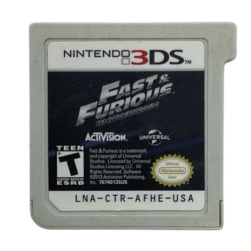 Jogo Fast & Furious Showdown para Nintendo 3DS (sem caixa)